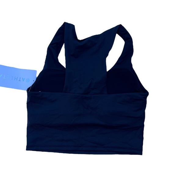 Athleta NWT Ultimate Crop XXS‎ Black D-DD Medium Support Sports Bra - Picture 3 of 5